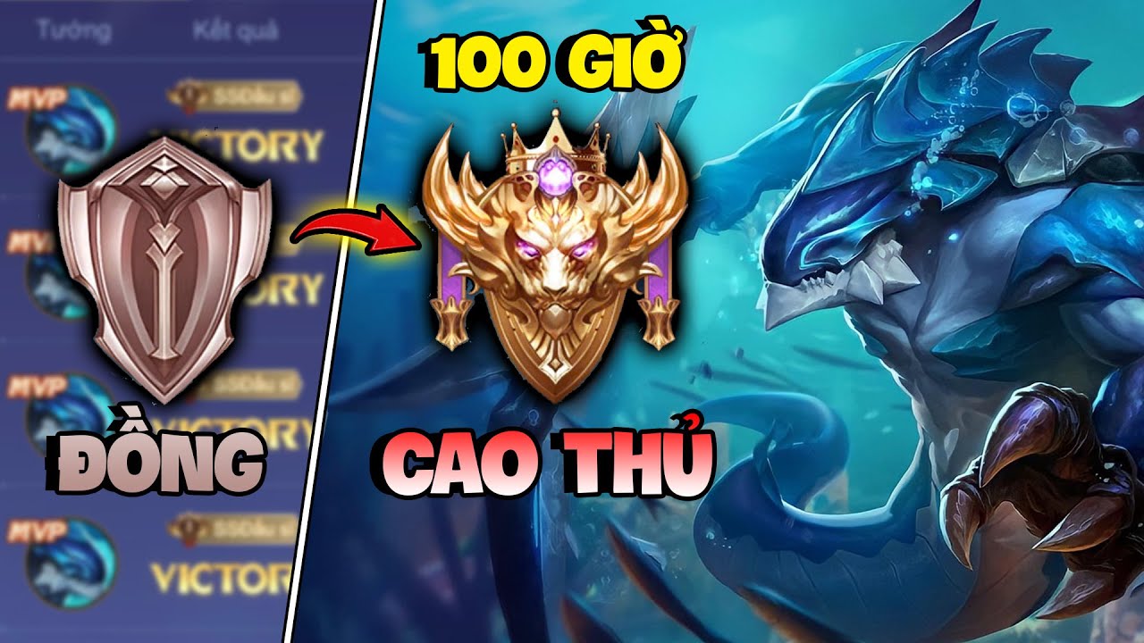 VUX HÀNH TRÌNH 100 GIỜ KIL'GROTH TỪ ĐỒNG LÊN CAO THỦ PART1 LIÊN QUÂN MOBILE