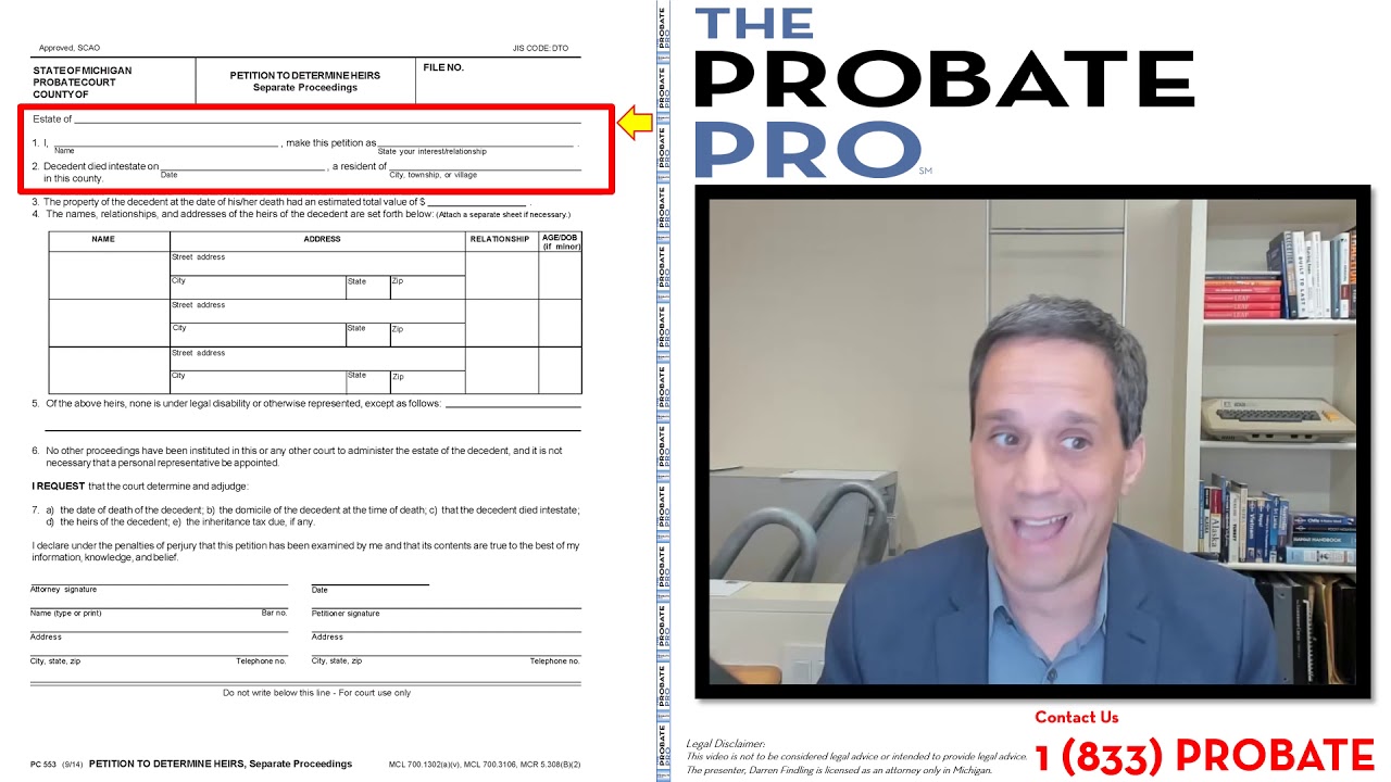 Petition to Determine Heirs - Separate Proceeding #theprobatepro #heirs