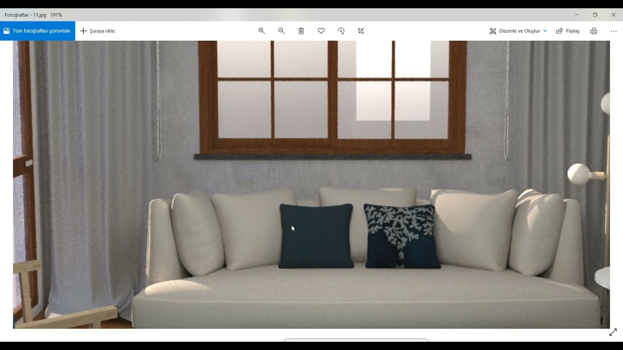derste MUTFAK TASARIMI 6 - MUTFAK MODELİ 3DS MAX BASİT CORONA RENDER DENEMESİ 3