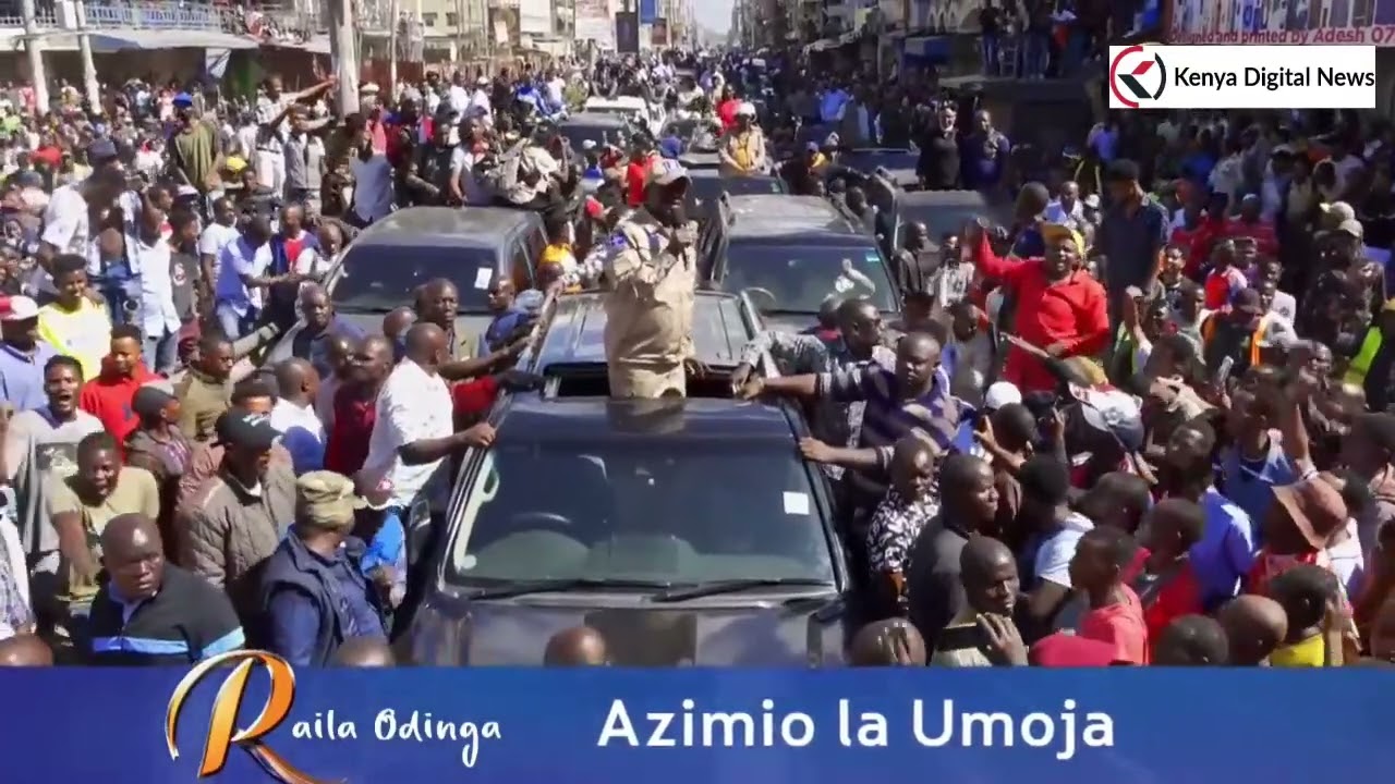 'MAMBO BADO!' RAILA ODINGA FUMES IN EASTLEIGH AS HE LEADS DEMOS!!