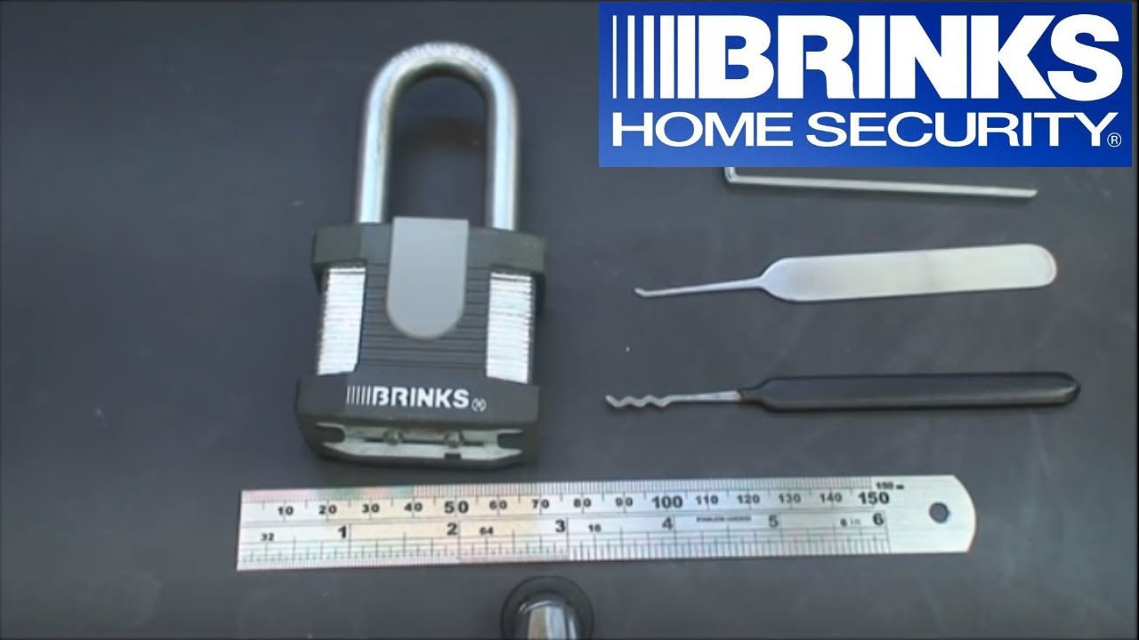 (20) Brinks High Security Laminated Padlock w/5 spool pins