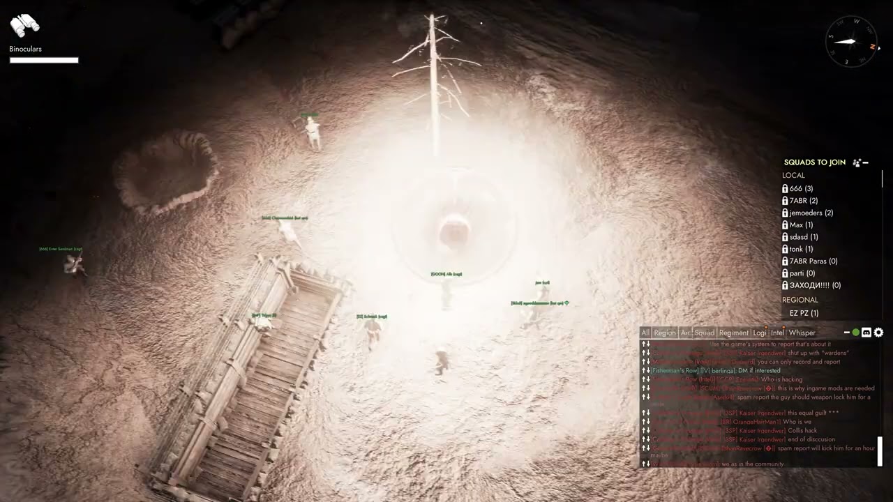 Foxhole War 132 cheater in Deadlands (footage 2)