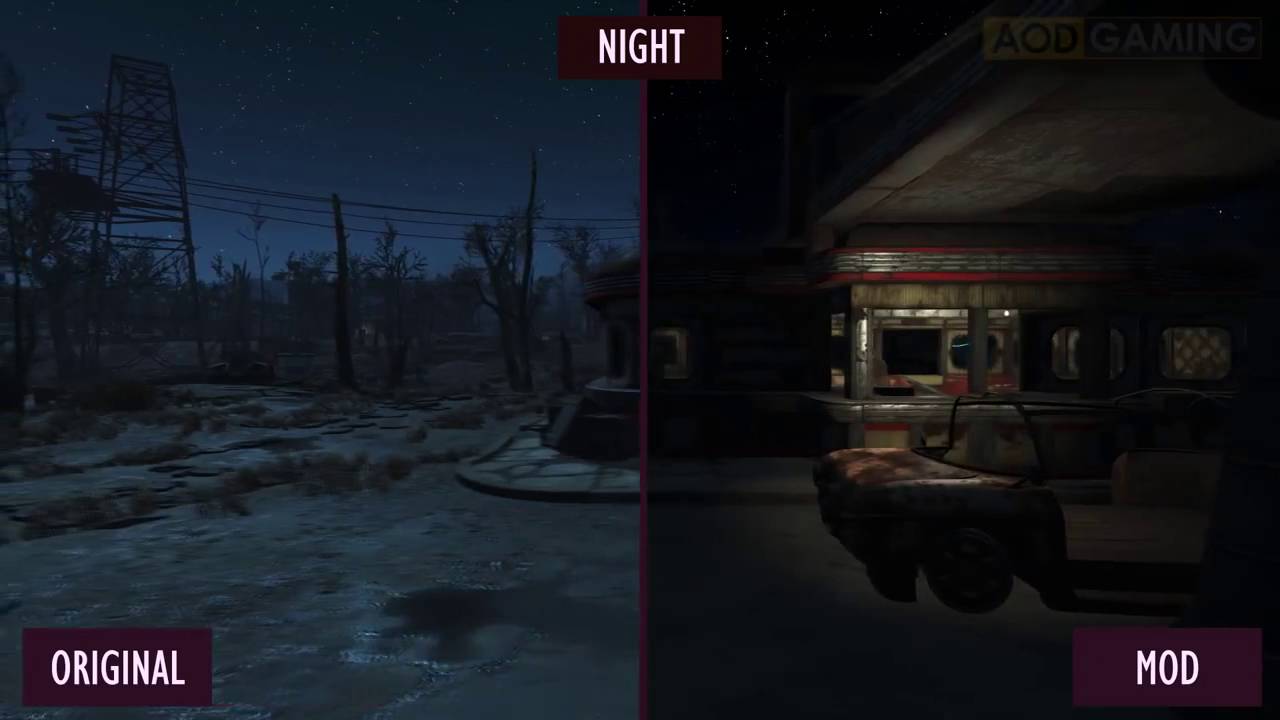 Fallout 4 Mod Spotlight Darker Nights by Unforbidable (/w Decay Mild Preset)