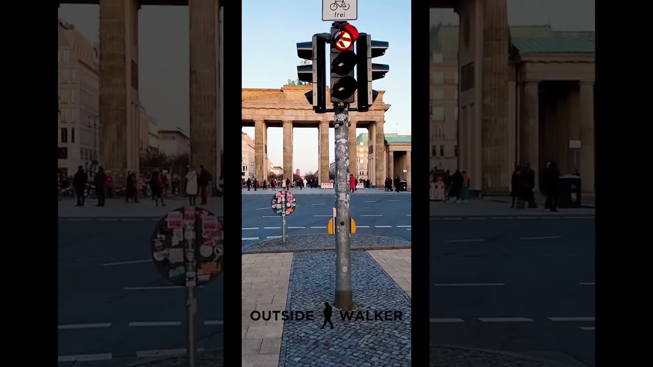 Berlin Sunshine walk from Brandenburg Gate to Humboldt University | #outsidewalker #walking #berlin