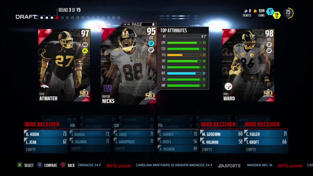 Madden 16- INSANE OVERALL DRAFT CHAMPS. 86 OVERALL OFFENSE