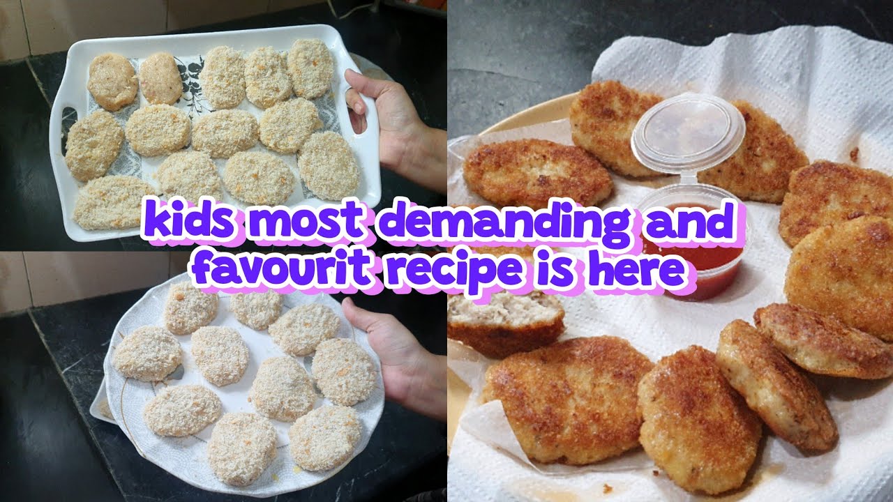 kids most demanding recipe is here❤️ chicken nuggets recipe 