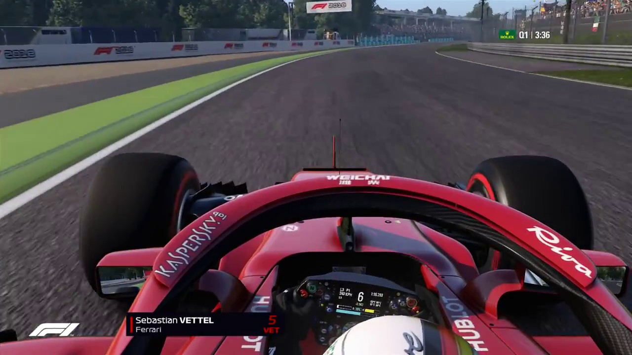 Codemasters F1 2018 Vettel Onboard Monza