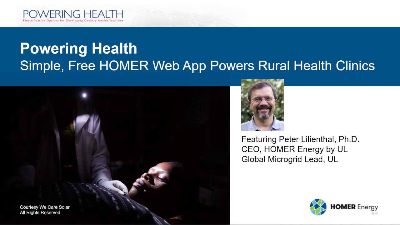 Simple, Free HOMER App Powers African Health Clinics Webinar