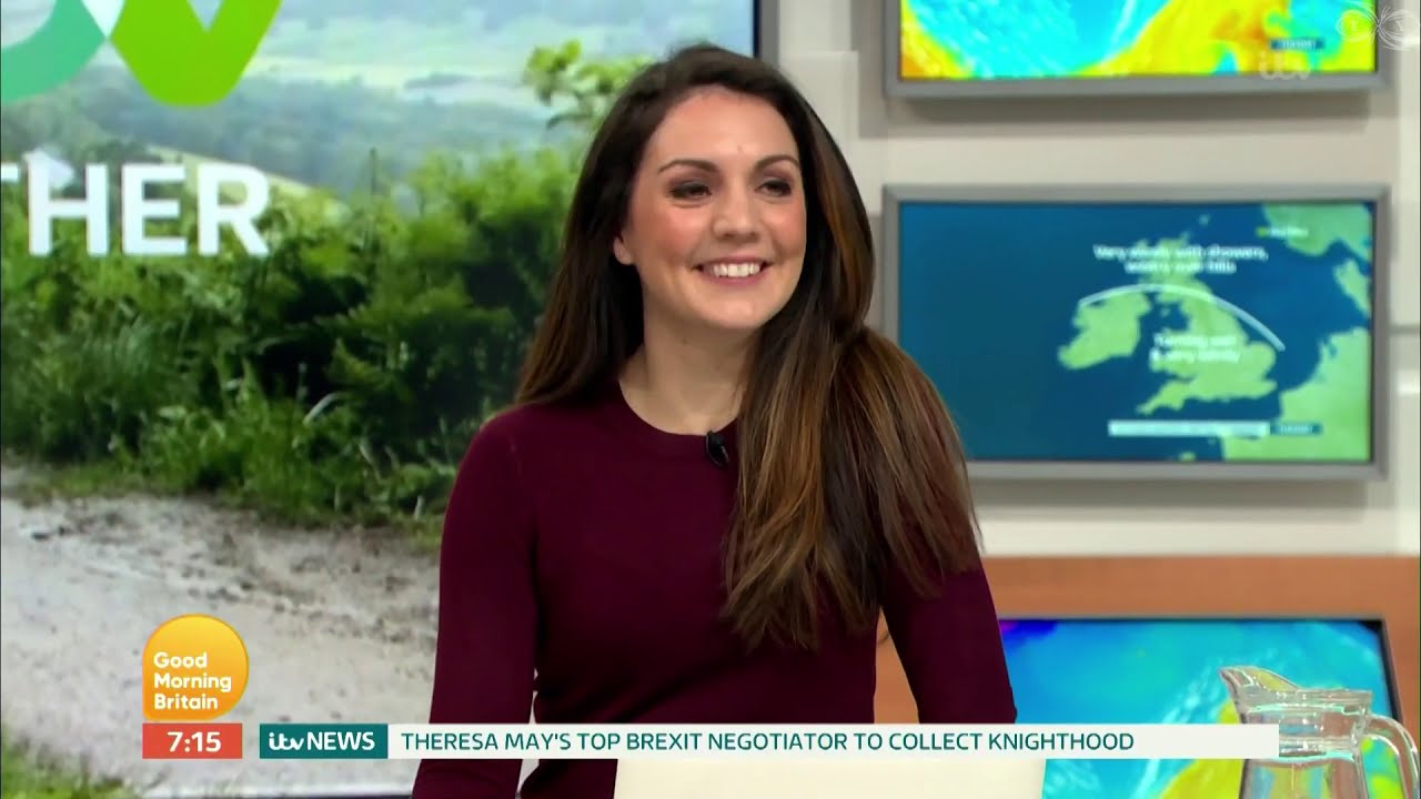 Laura Tobin Wearing Tight Red Leather Trousers