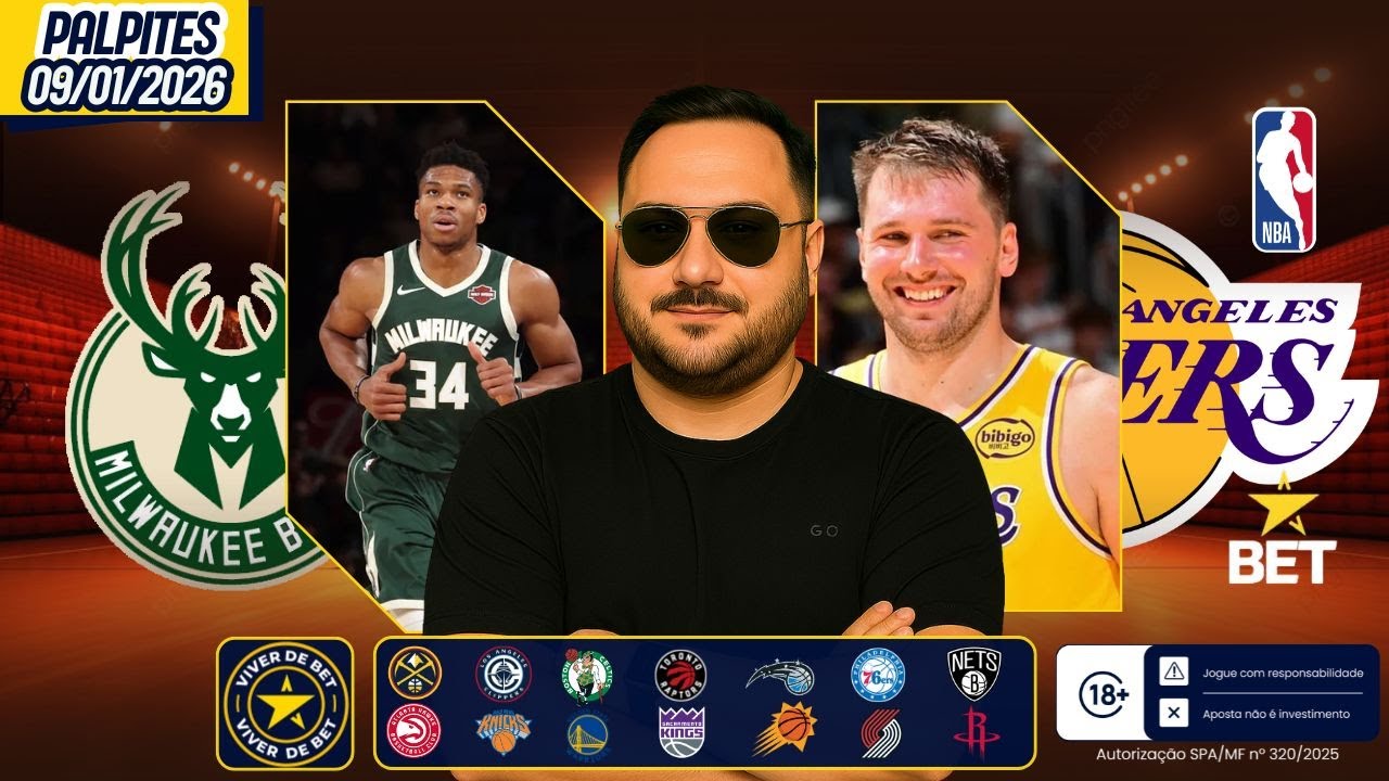 MELHORES PALPITES PARA NBA HOJE 09 01 2026