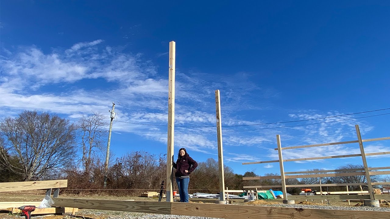 Lifting 18 Foot High End Walls of Self Built Home