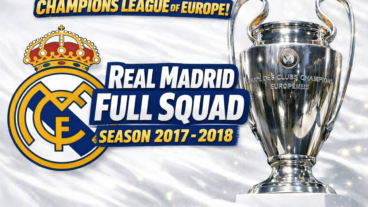 REAL MADRID FULL SQUAD SEASON 2017-218 | Winner's Europa Champion League