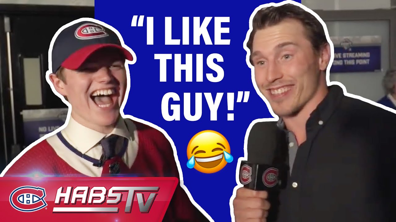 Brendan Gallagher interviews Cole Caufield at the 2019 NHL Draft