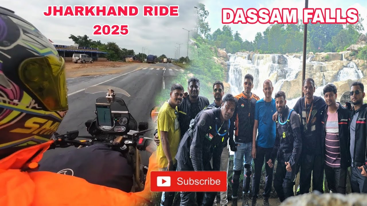 JHARKHAND RIDE 2025 | Day 1 Ride ar suru te a ki holo 🤯 | Dassam Falls #himalayantrip #dassamfalls 