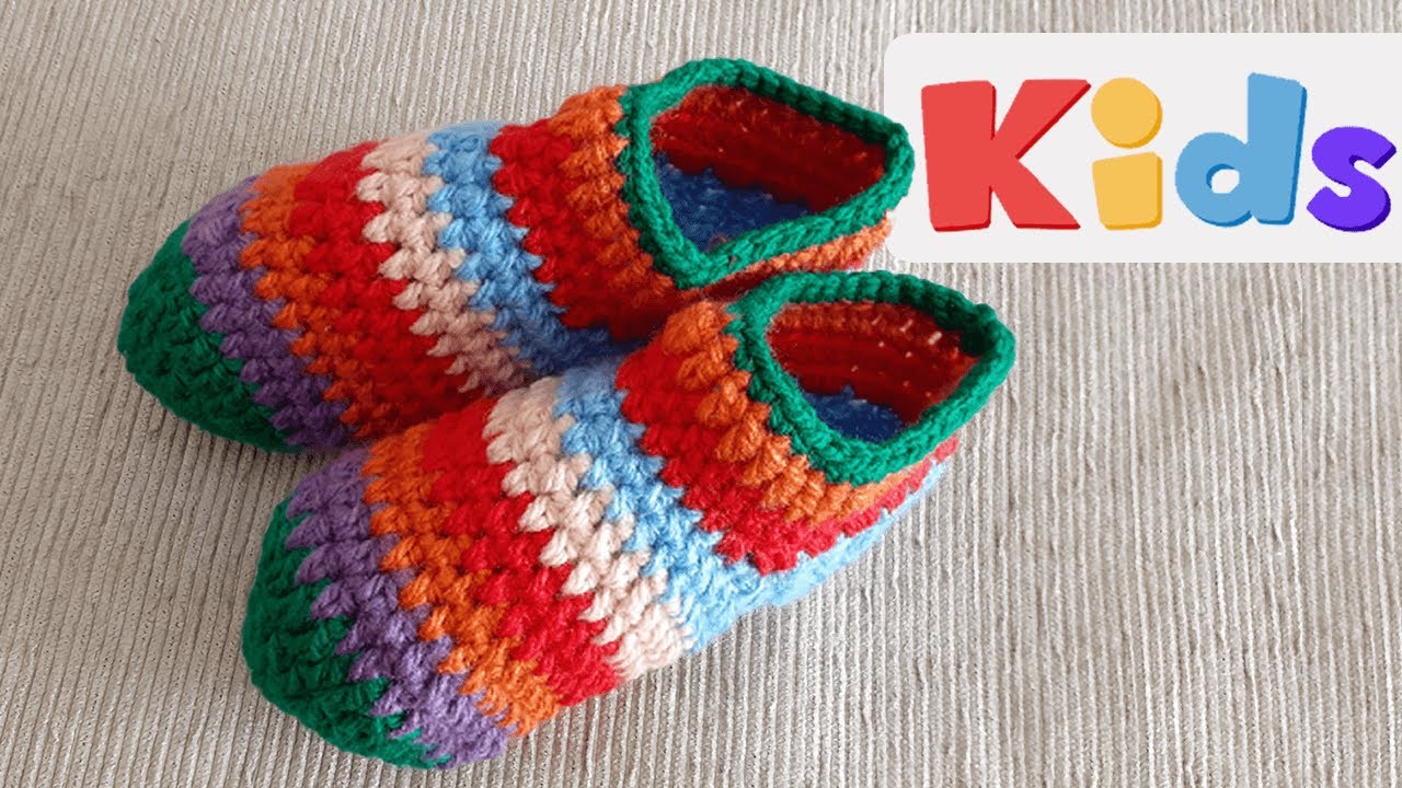 COMO FAZER MEIA/PANTUFA INFANTIL EM CROCHÊ | Passo a Passo