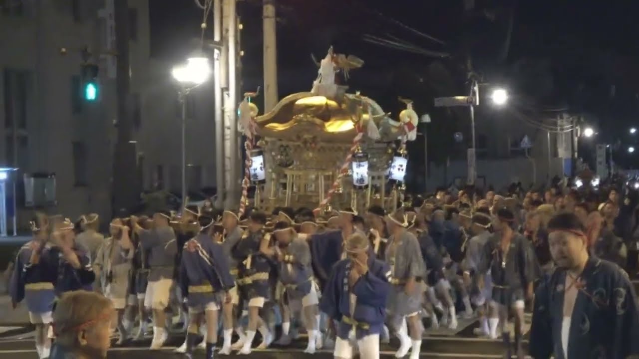 令和５年　岡山県津山市＜徳守神社＞徳守大祭　大神輿＝御神幸（田町～本町～坪井町）・還幸