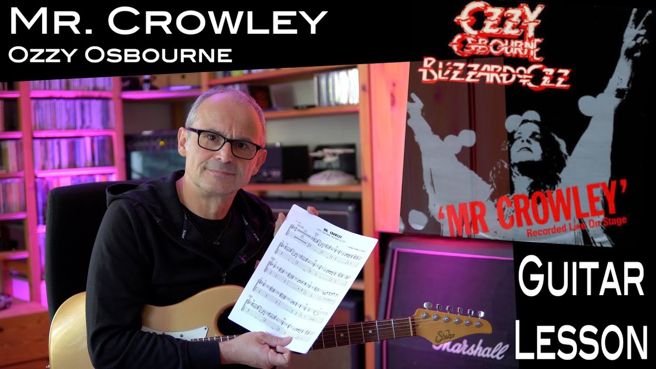 Mr. Crowley (Ozzy Osbourne / Randy Rhoads) - Rhythm Guitar - Lesson / Tutorial