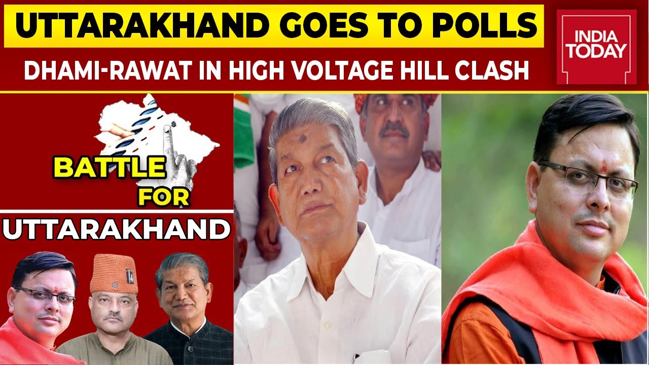 Uttarakhand Goes To Polls In Shadow Of Hate Sansad Row, Pushkar Singh Dhami-Harish Rawat Lock Horns