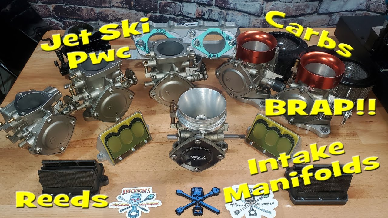 Adding BRAP With Carbs, Reeds & Intake Manifolds. Stock/Performance Jetski Carb and Intake systems!