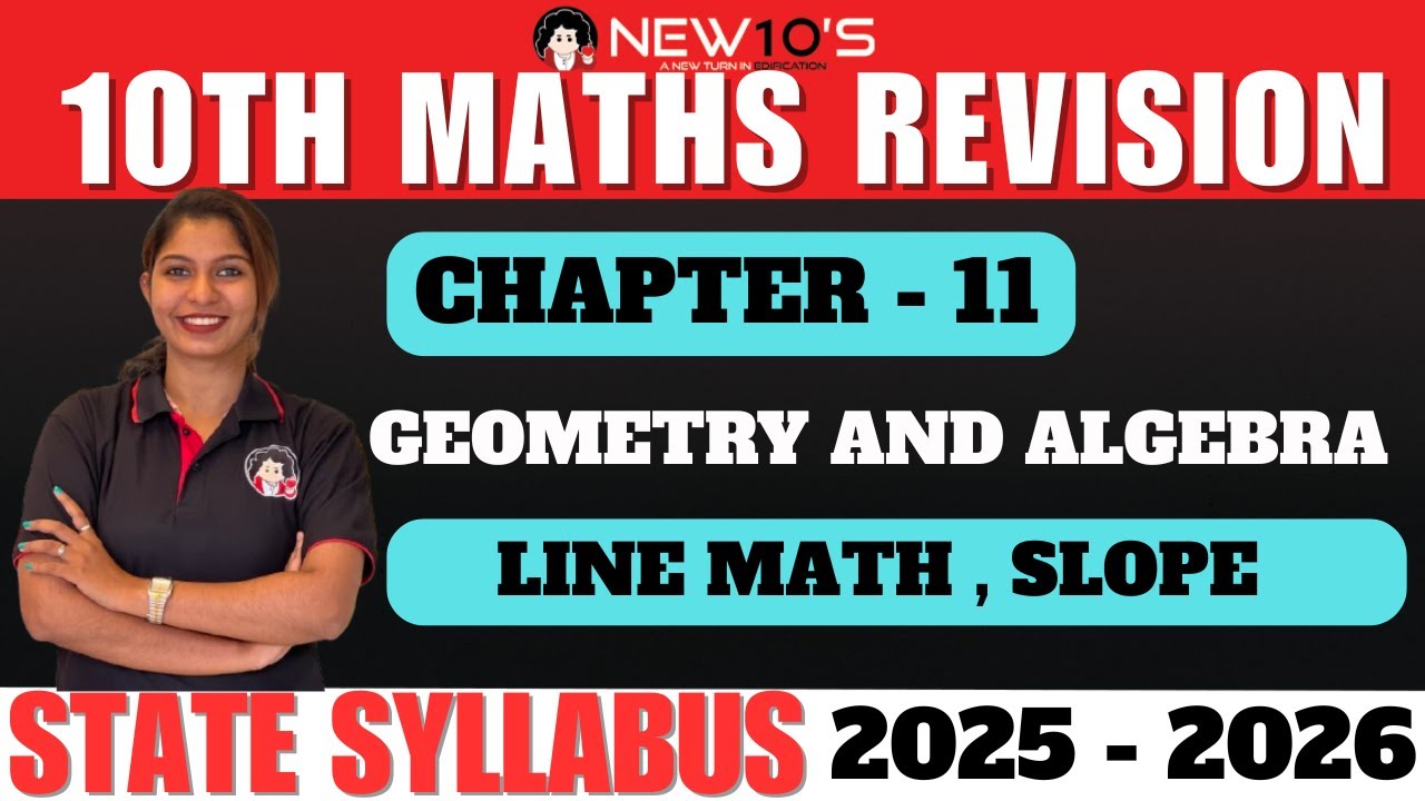 10TH MATHS || CHAP 11  || GEOMETRY AND ALGEBRA|| LINE MATH , SLOPE || RESHMA MISS