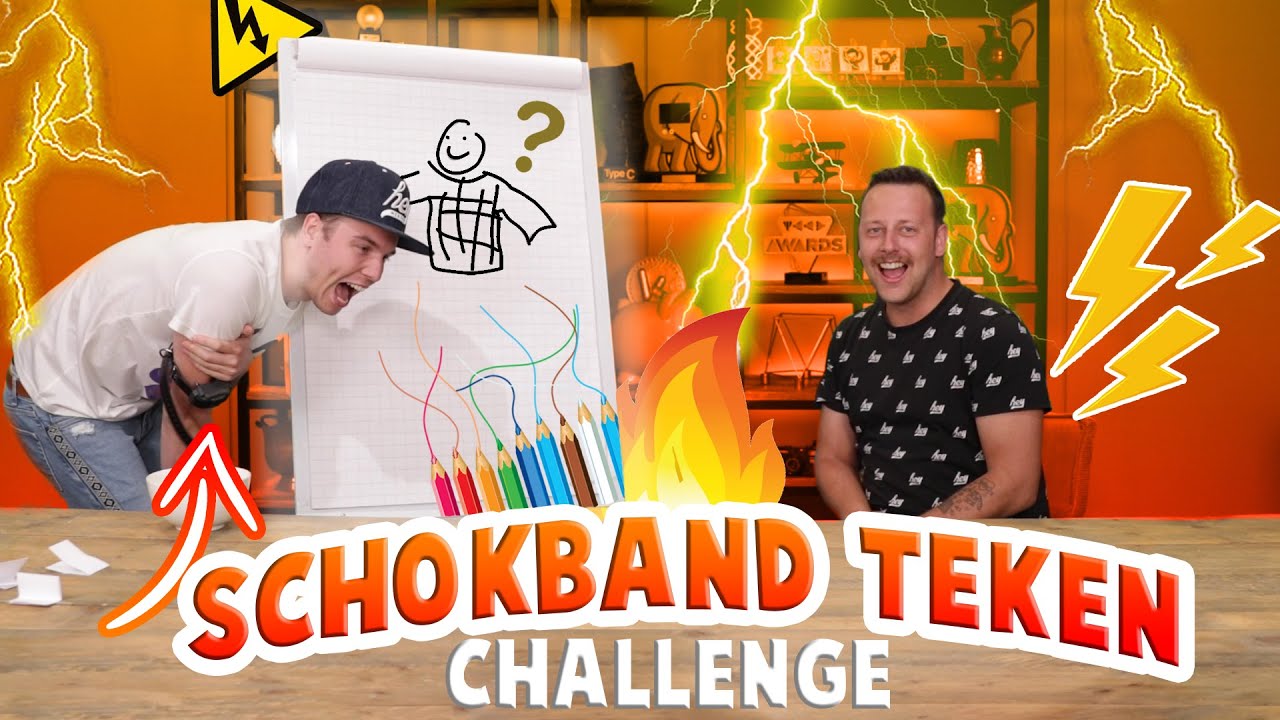 TEKENEN MET SCHOKBAND CHALLENGE!