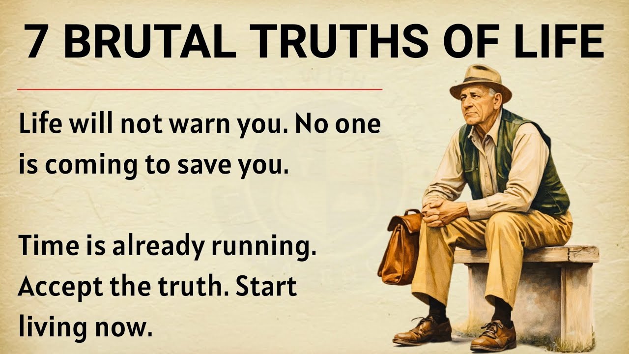 7 Brutal Truths of Life | Wake-Up Call | Motivational Video 🔥| Graded Reader ✅| Improve Your English