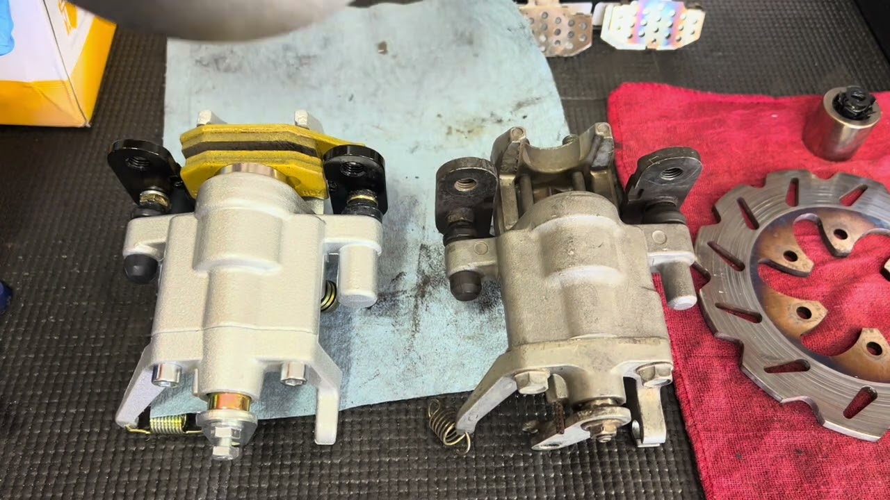 Yamaha Rhino 660 Rear Brake Caliper Replacement