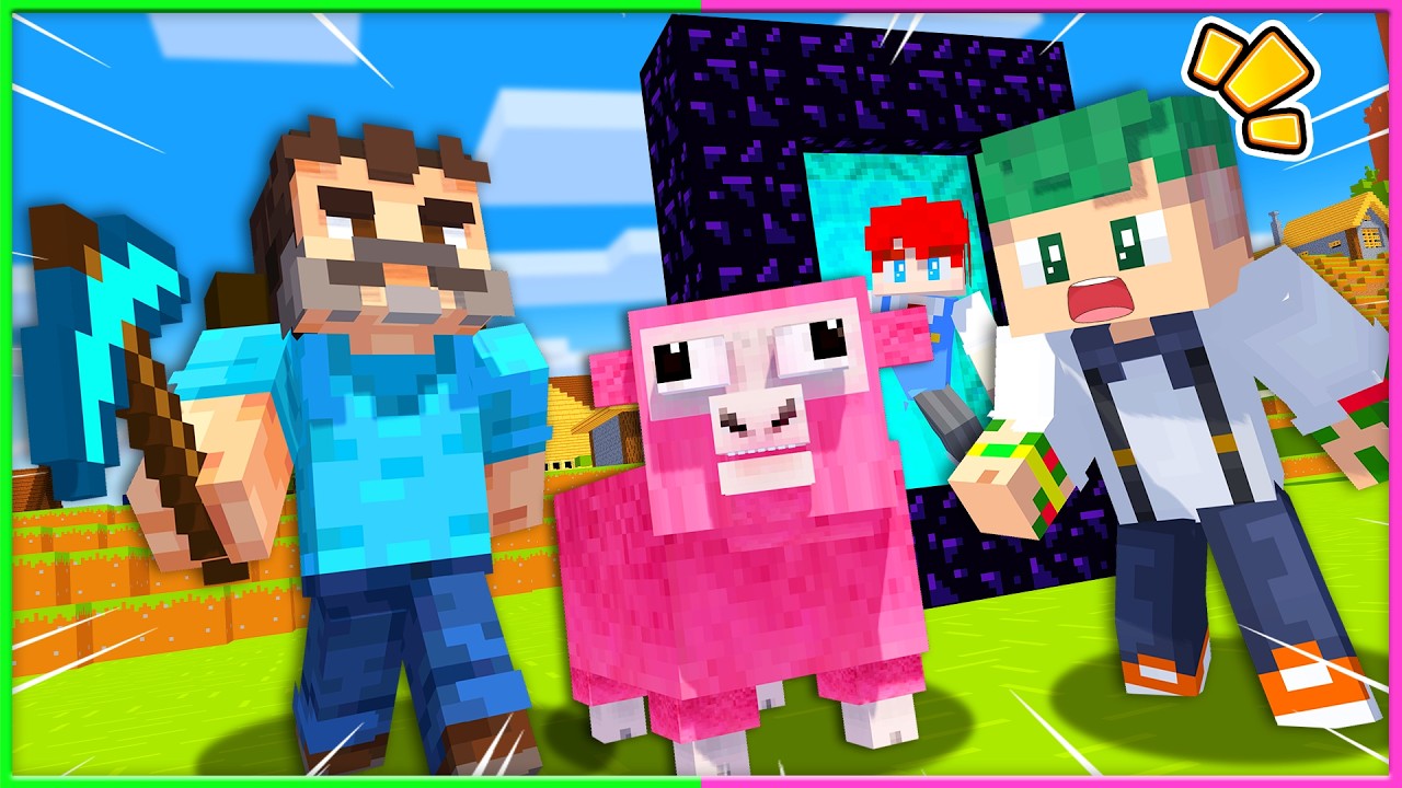 【映画】マインクラフト／ザ・ムービーの世界に入っちゃった？！ネザーから来た化け物を倒せ💥💀【まいくら・Minecraft】よろずや🍭