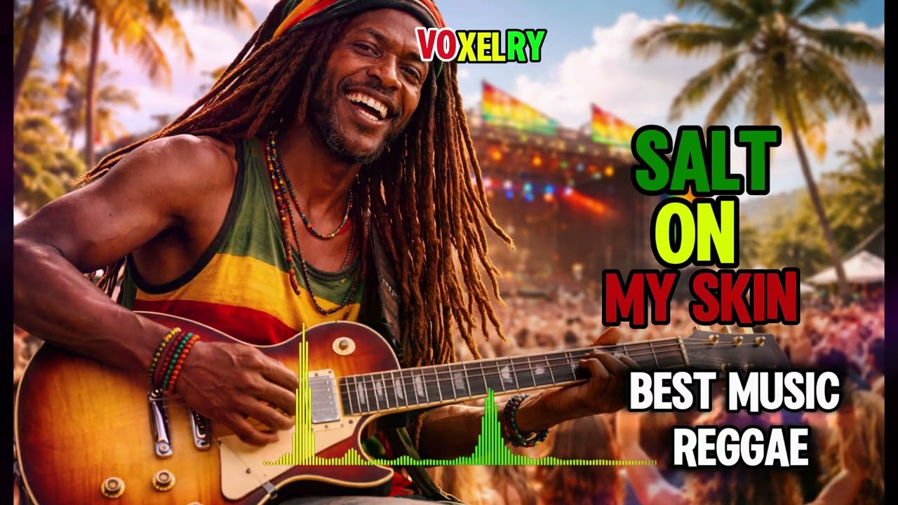 SALT ON MY SKIN - VOXELRY | Beach Night Reggae Rock AI Music