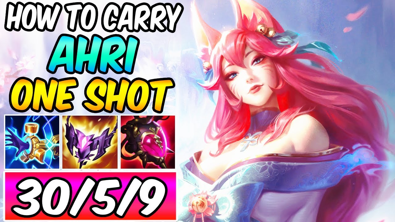 ЧИСТЫЙ ОДИНОЧНЫЙ УДАР AHRI MID CARRY S+ | Сборка и руны | Алмазный Дух Цветения Ahri | League of ...