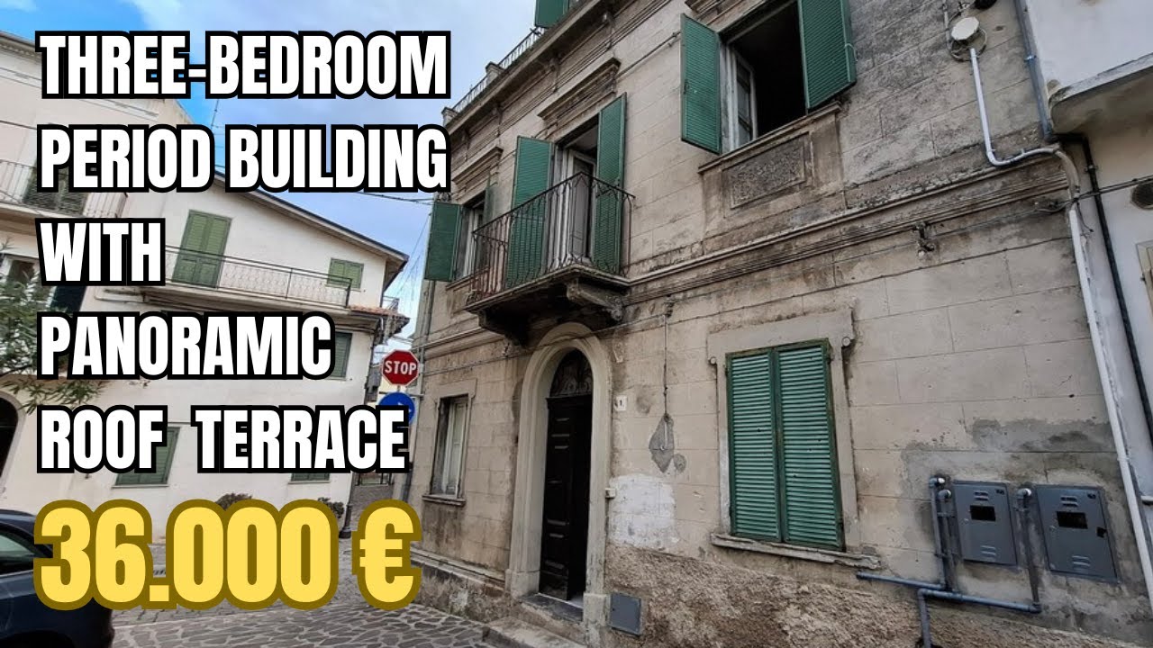 Three-bedroom period building with roof terrace, dated back to the 1800. Sant'Eusanio del Sangro