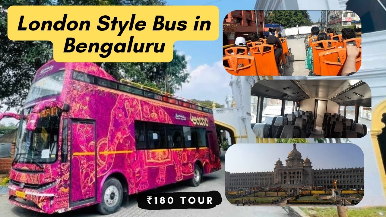₹180కి London Style Double Decker Bus Tour 😍 | Bengaluru City Sightseeing 🚍