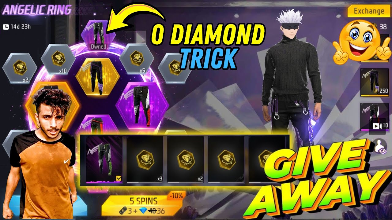I Got Angelic Pent Free | Angelic Pent Giveaway | #angelicring #zaeemgaming #freefire