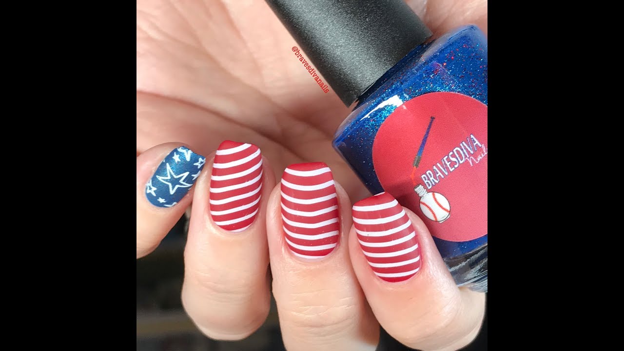 Let Freedom Ring Stars & Stripes | Moyra, HeHe + Fab Ur Nails Stamping | Nail Art Tutorial DIY