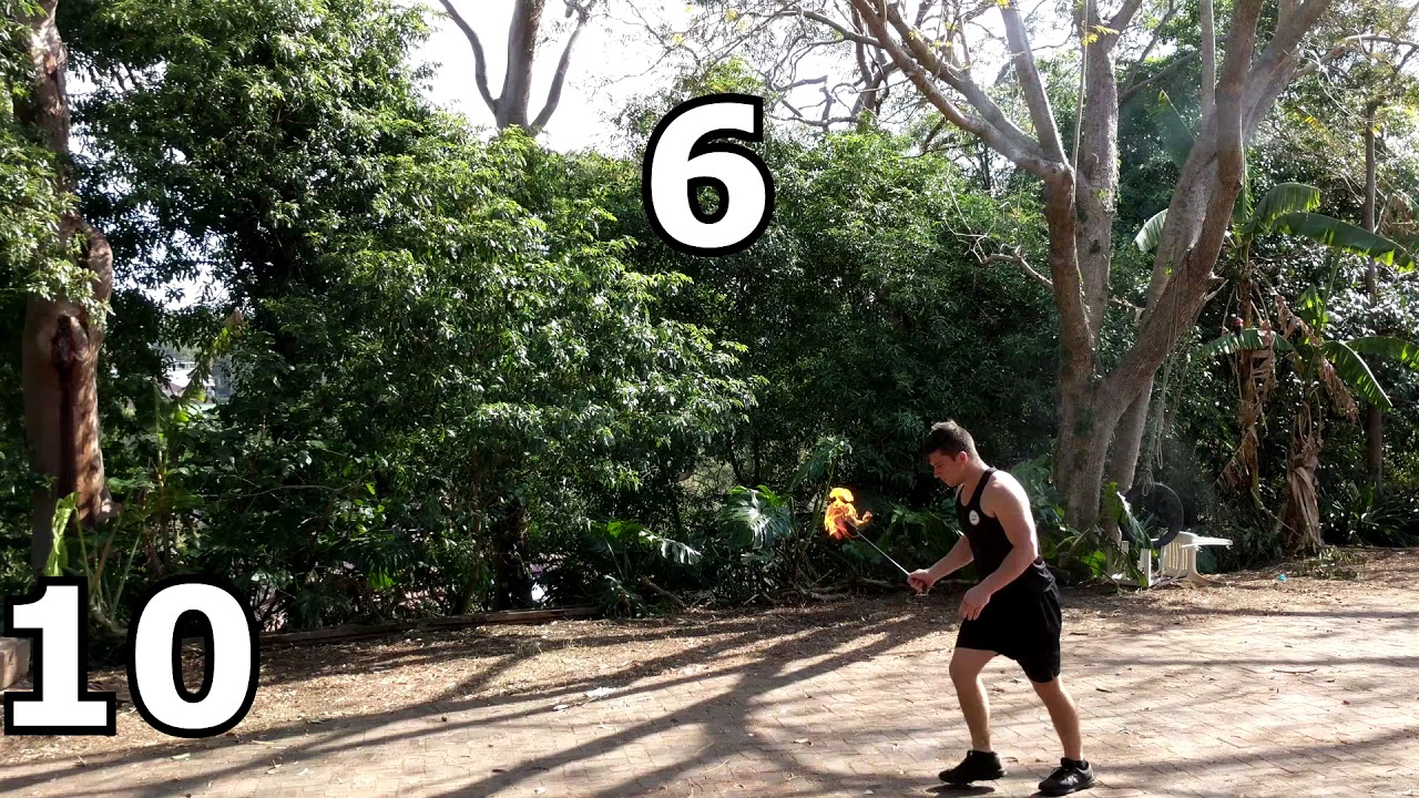 UNOFFICIAL WORLD RECORD! Most Fire Breathing Backflips In 1 Minute (Unofficial)