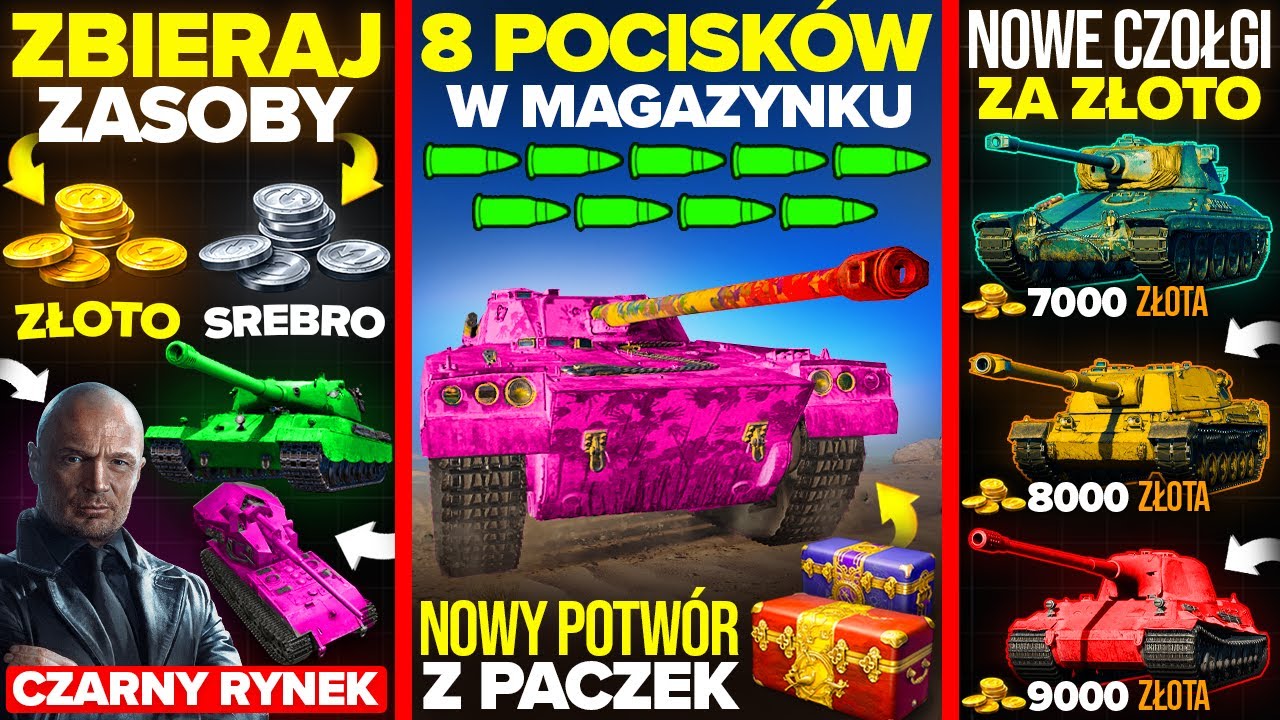 CZARNY RYNEK POWR&Oacute;CI?! NOWY POTW&Oacute;R z PACZEK *ma 8 POCISK&Oacute;W* i CZOŁGI za ZŁOTO!