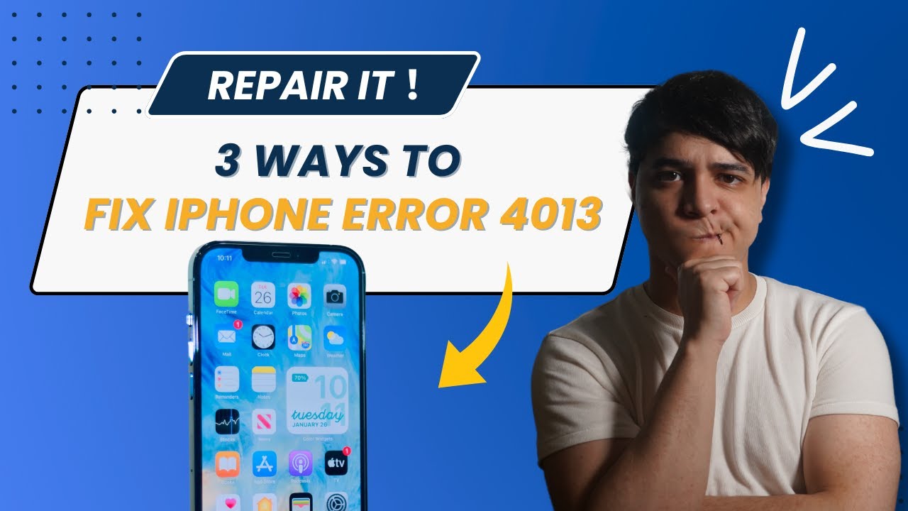 How to Fix iPhone Error 4013 | Easiest Way to Solve iTunes Restore Error