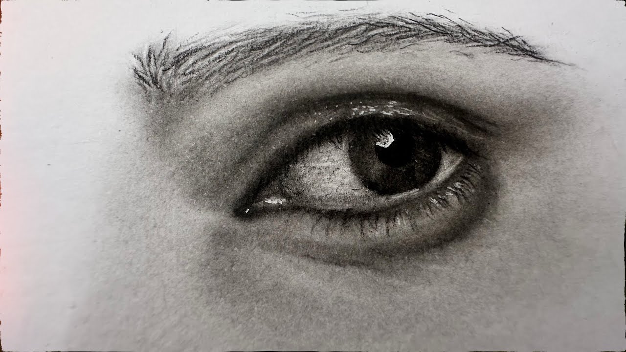 How to Draw a Realistic Eye Using the Grid Method | Professional Charcoal Tutorial