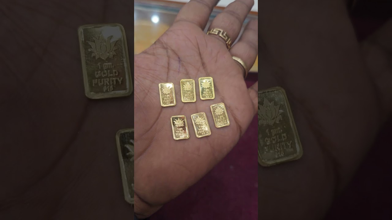 Super Cute 1 gram Gold coins of 916 22Karat Purity which are useful to store for future purchases