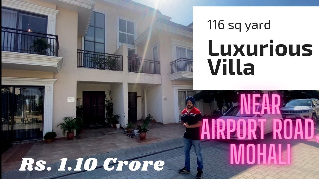 Luxurious 116 Gz, 3 Bhk Villa / kothi near Airport Road, Aerocity, Mohali | Aerovista