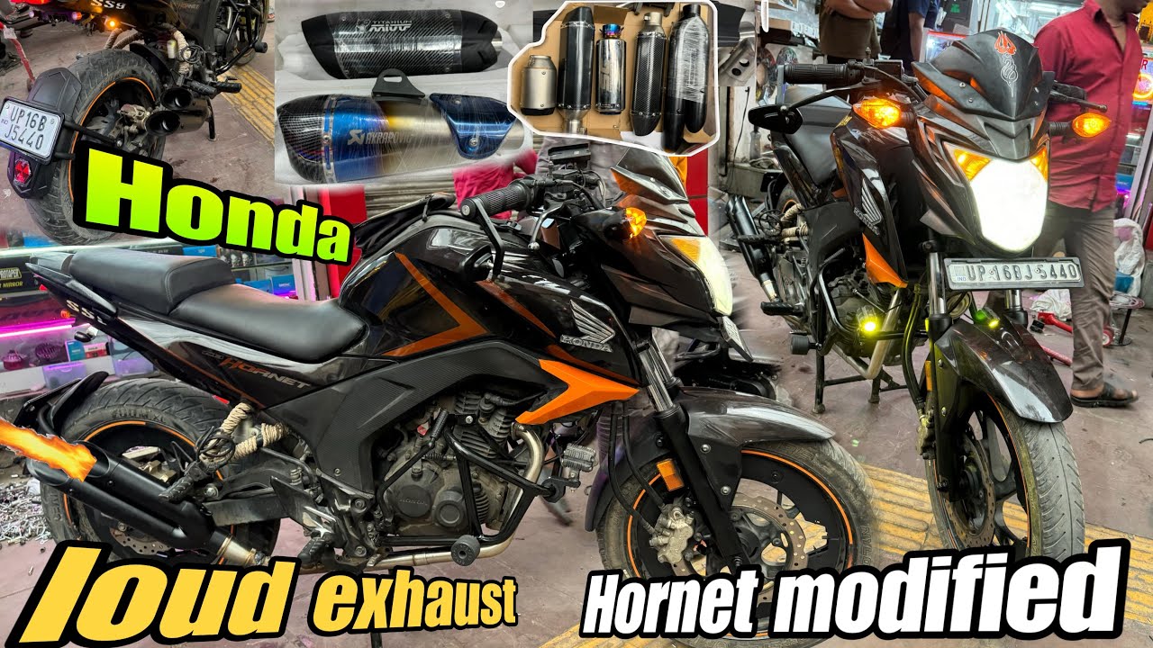 honda hornet cb 160r modified | Hornet 160 Exhaust Sound | Hornet Modified