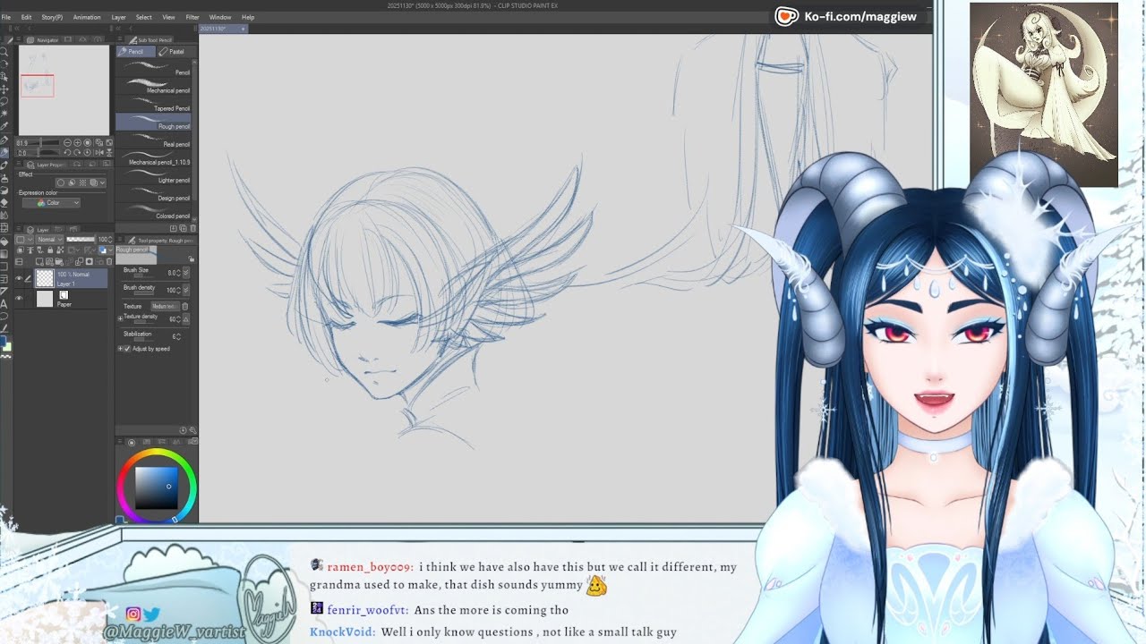 【30-11-2025】More random sketching and Enter Ouroboros【MaggieW】
