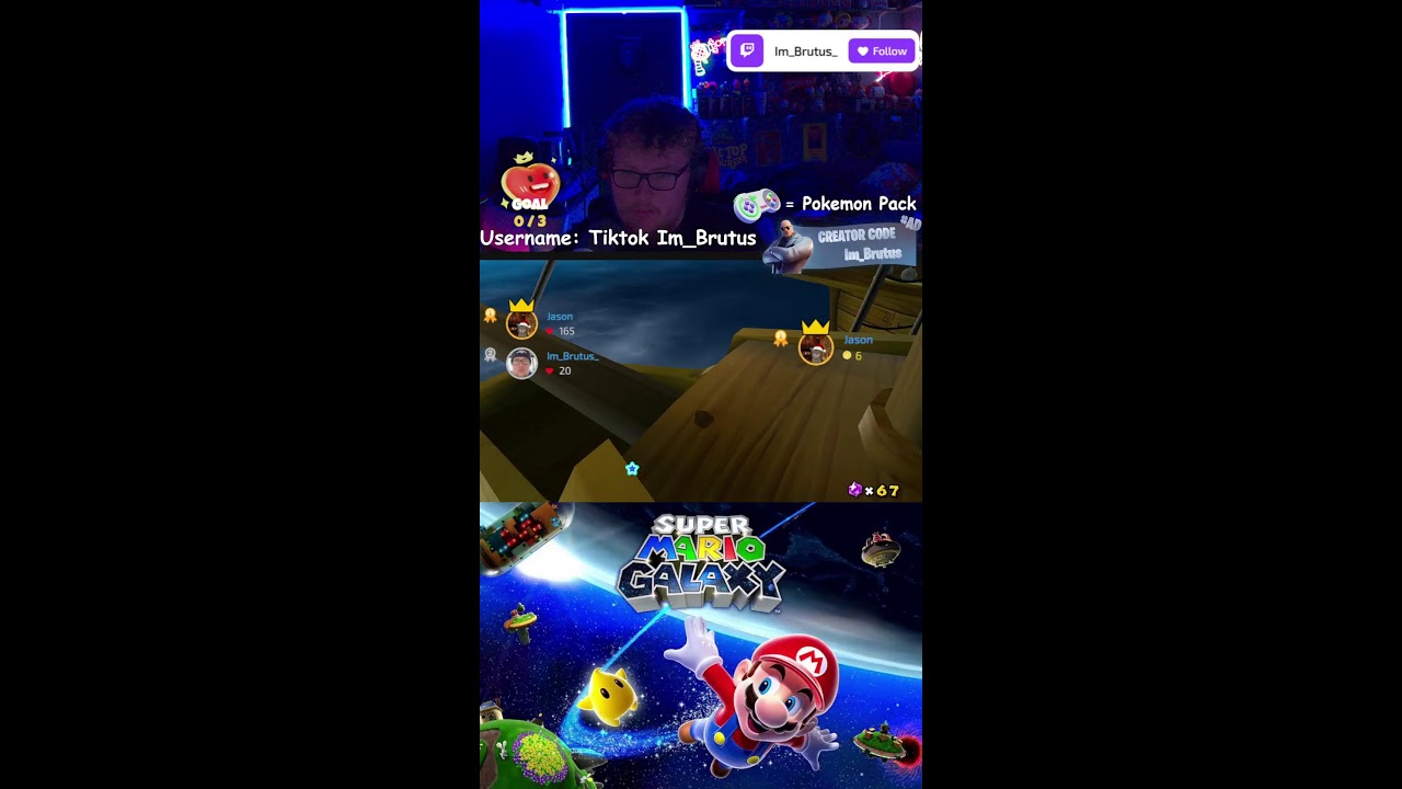 19/365 🔴Short Stream Mario Galaxy Only ; Giveaway at 500 subs