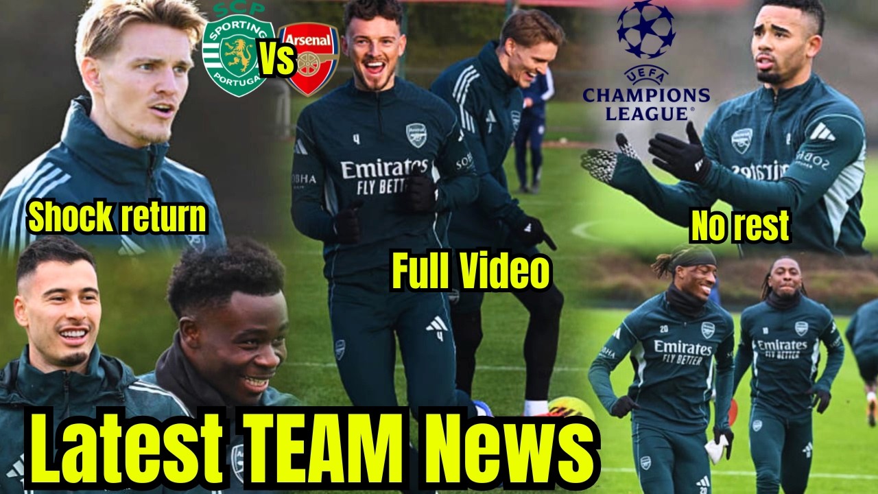 ✅Arsenal Training Story Preparing for SPORTING CP | Injury Crisis Before UCL QUARTER FINAL!😱