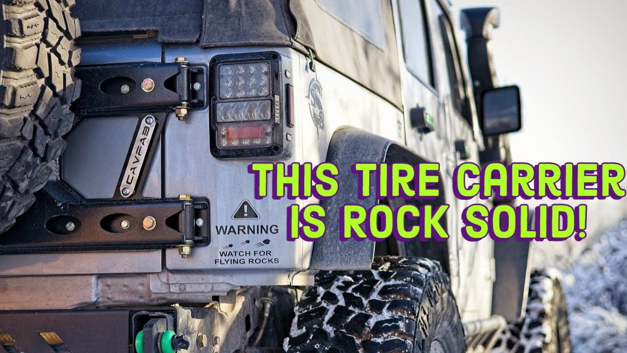 CavFab Elite Series Tire Carrier Install and Review | Jeep JK 2007-2018