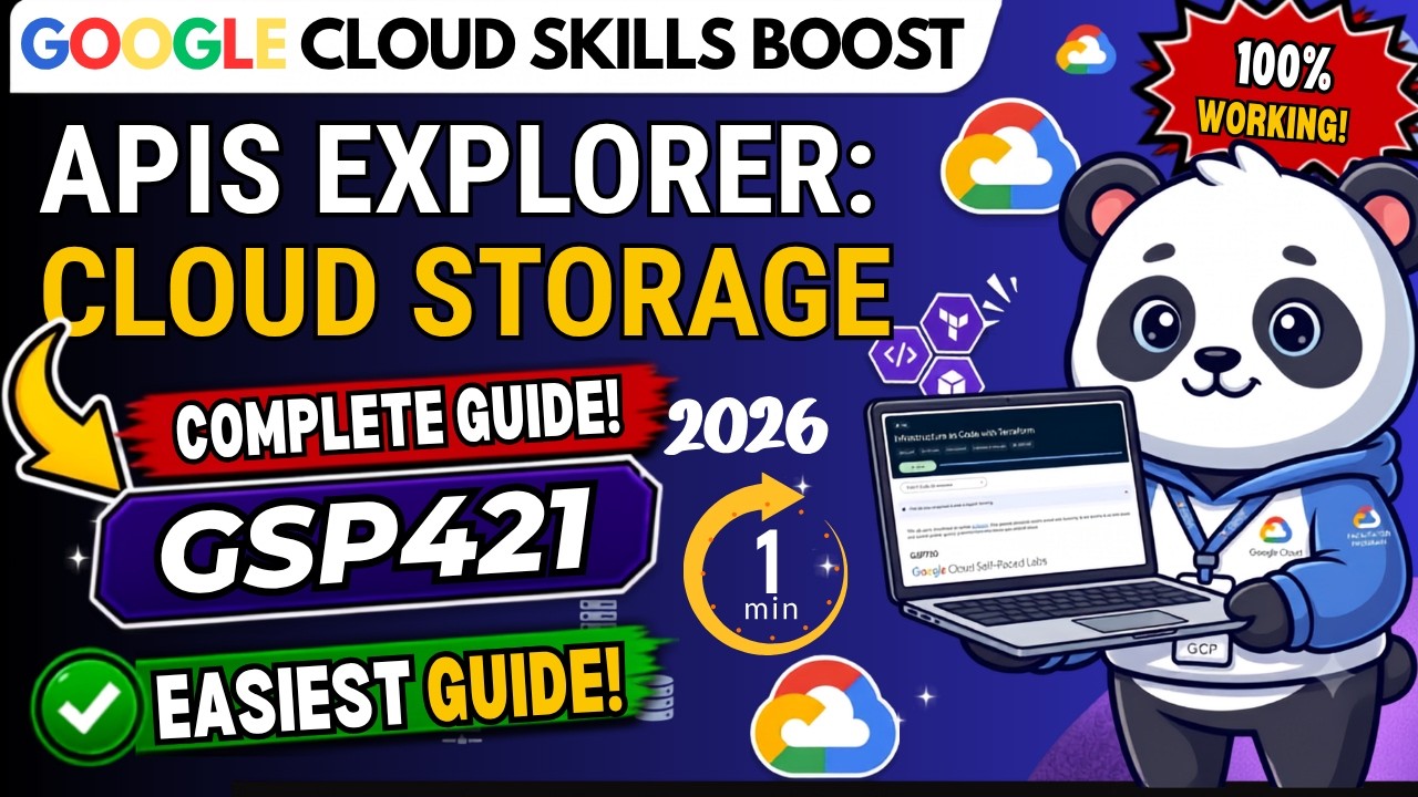 APIs Explorer: Cloud Storage  #GSP421 #qwiklabsarcade2026 Complete Guide Google Facilitator Solution