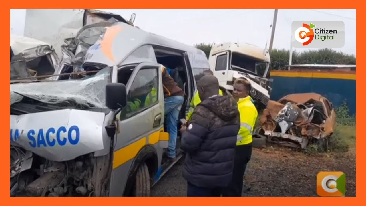 Eight people killed after a matatu they were travelling in collided with a truck in Makueni
