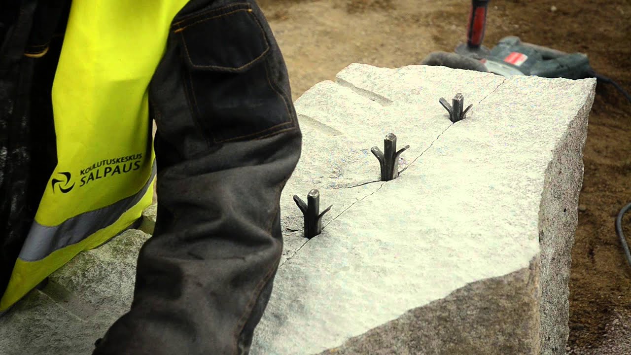 KIVIOPETUSTA  Lahdessa. Aikuiskoulutus. Stone technology. Stone contsruction.