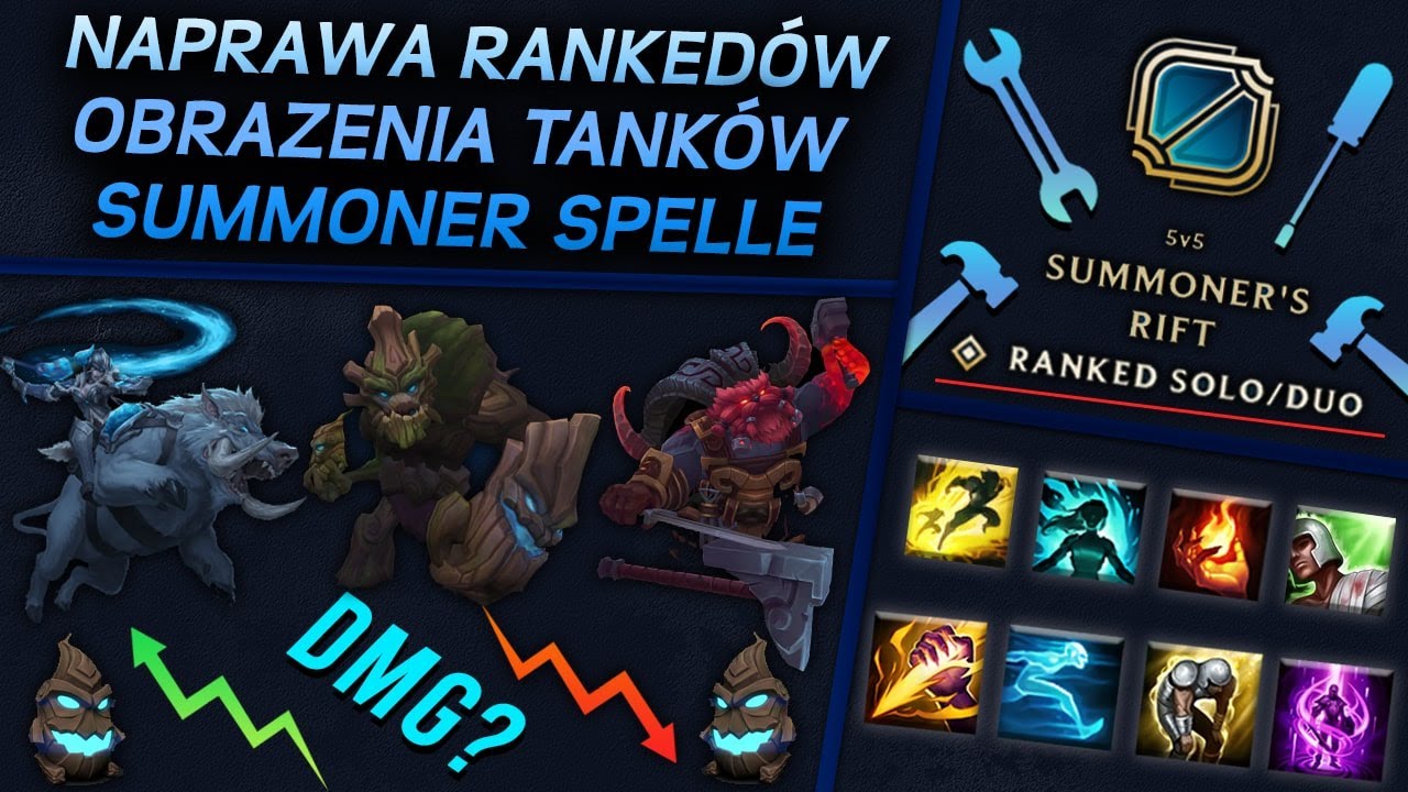 Naprawa rankedów, najłatwiejszy team comp, obrażenia tanków, summoner spelle [Q&A 07.2022]