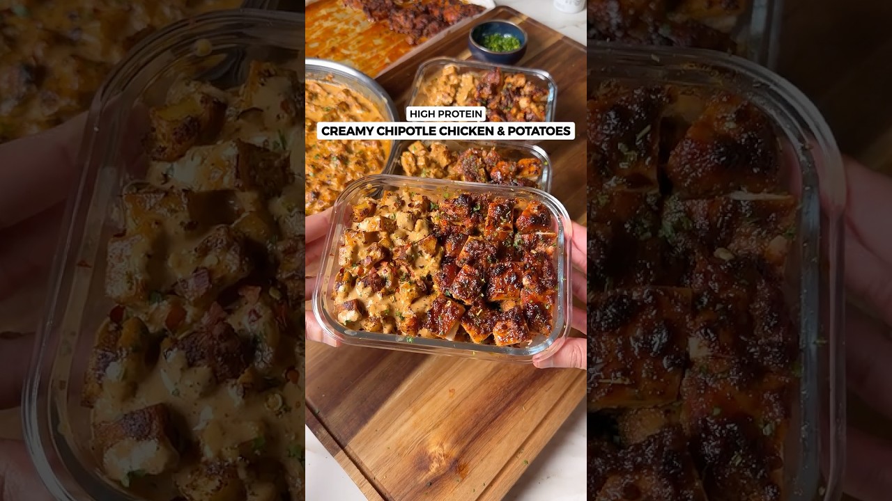 ВОСХИТИТЕЛЬНЕЙШАЯ курица в сливочном соусе чипотле с картофелем 🍗🍟🧀 ВСЕГО 550 калорий!